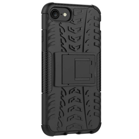 Husa protectie Flippy pentru Samsung A51 Defender Model 3 cu Suport, Negru