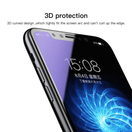 Folie protectie Flippy pentru iPhone 14 Pro Max, Sticla securizata, temperata, duritate 9H, Privacy 360 Anti-Blue Ray, Transparenta, Protectie Completa