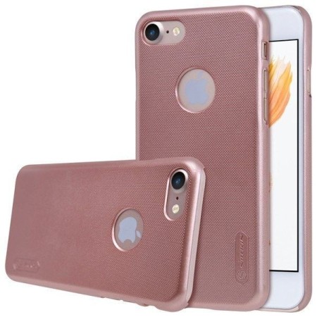 Husa Apple iPhone 6/6S Nillkin Frosted Shield Auriu + Folie de protectie