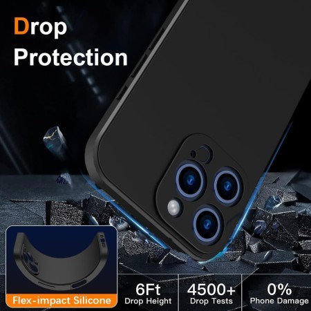 Husa de Protectie Matte TPU, Flippy, pentru OnePlus Nord3, Protectie Camera, Antisoc, Antizgariere, Antialunecare, Acoperire Completa, Negru