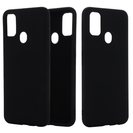 Husa protectie compatibila cu Huawei P Smart 2020 Liquid Silicone Case Negru