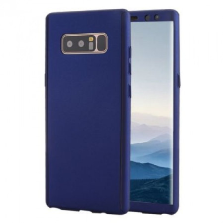 Husa Huawei P Smart Full Cover 360 Albastru + Folie de protectie