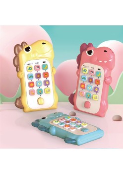 Children's cartoon early education educational science learning simulation smart phone - color: LB-C104 (little dinosaur three colors mixed)