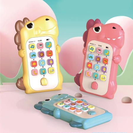 Children's cartoon early education educational science learning simulation smart phone - color: LB-C104 (little dinosaur three colors mixed)