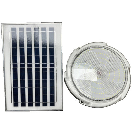 Plafoniera solara Flippy, 150 W, diametru 280 MM, cu telecomanda, Lungime prelungitor: 4.6 m, alb rece