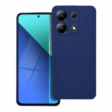 Husa de Protectie, Flippy, pentru Xiaomi Redmi Note 13 5G, Liquid Silicone, cu Microfibra pe Interior, Protectie Antisoc, Compatibil Incarcare Wireless, Albastru