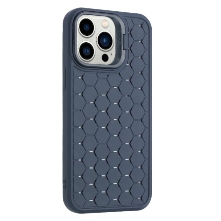 Husa de Protectie TPU, Flippy, pentru Apple iPhone 15 Pro Max, 3D Cube, cu Inel, Protectie Camera, Antisoc, Antizgariere, Antialunecare, Acoperire Completa, Albastru