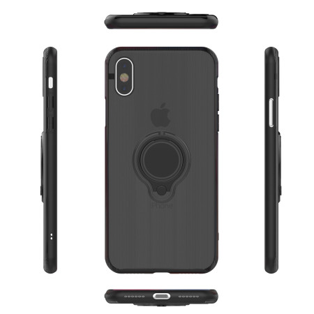 Husa Apple iPhone 6 Armor Ring cu inel magnetic Negru