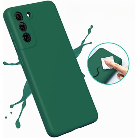 Husa protectie Flippy pentru Samsung S21 FE Liquid Silicone Verde