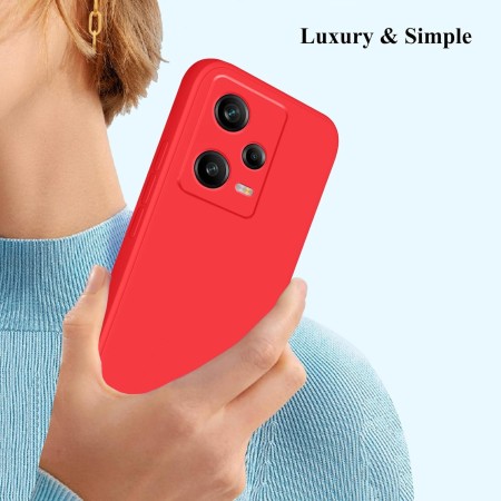 Husa de Protectie Matte TPU, Flippy, pentru Xiaomi Redmi 12 Pro, Protectie Camera, Antisoc, Antizgariere, Antialunecare, Acoperire Completa, Rosu