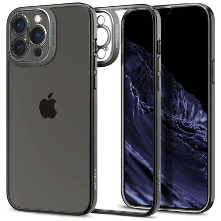 Husa de protectie pentru Apple iPhone 14 Plus, Flippy, Bracket series cu suport si protectie pentru camera, Transparent