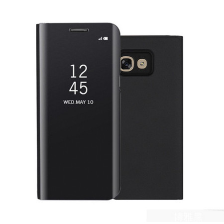 Husa Samsung Galaxy Note 9 Flip Cover Oglinda Negru