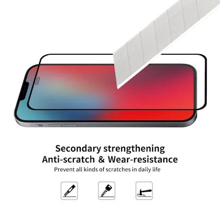 Folie Sticla securizata Flippy® compatibila cu Huawei Y5P 2020 Full Glue Negru