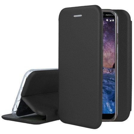 Husa de protectie Flippy compatibila cu OPPO Find X2 Magnet Book Case Negru