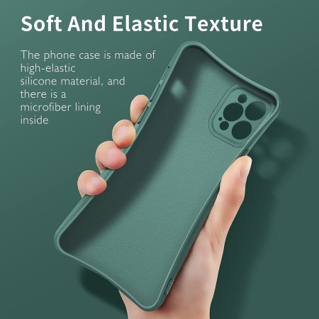 Husa protectie Flippy compatibila cu Samsung Galaxy A71 Liquid Silicone Ring cu suport rotativ Verde