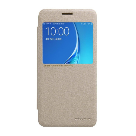 Husa Samsung Galaxy J5 2016 Nillkin Sparkle Flip Auriu