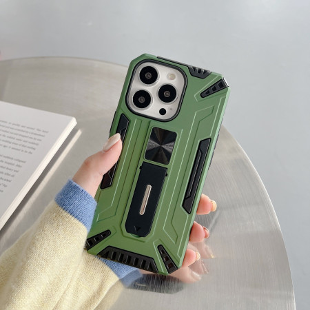 Husa de protectie Flippy pentru Apple iPhone 13 Mini Defender Sergeant Brave cu suport,Verde