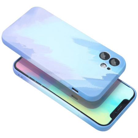 Husa protectie Flippy compatibila cu Apple iPhone XR Tpu Ombre, Albastru/Bleu/Mov