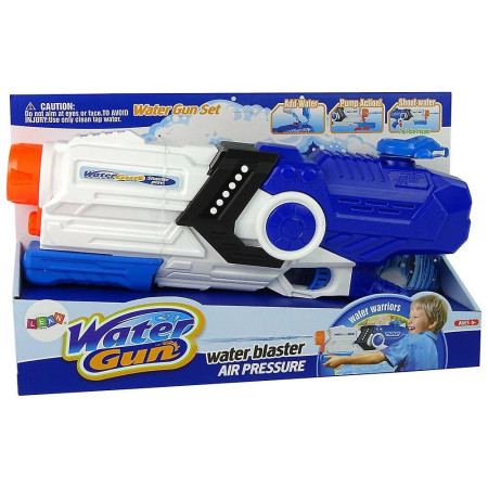 Pistol cu Apa pentru Copii, Rezervor, Pentru Piscina/Plaja, Flippy, 6ani+, Albastru/Multicolor, 2000ML