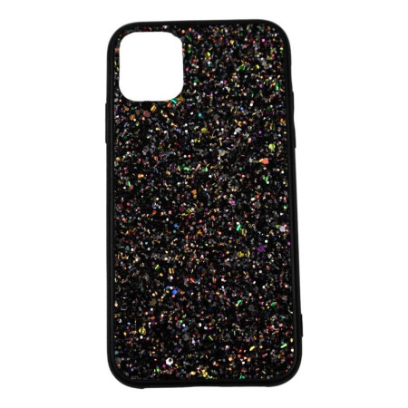 Husa de protectie pentru Apple iPhone SE 2020 Sparkling Glitter TPU Negru