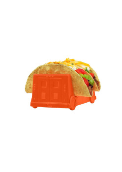 Suport pentru Taco, Flippy, Model Autobuz, 14 x 7.5 x 6.5 cm, din PP, Portocaliu