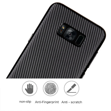 Husa Samsung Galaxy S8 i-Zore Carbon Fiber Negru