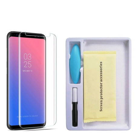 Folie Sticla Samsung Galaxy S8 Plus Full Glue Nano Water Transparent