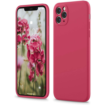 Husa protectie compatibila cu Apple iPhone 11 Pro Liquid Silicone Case Rosu