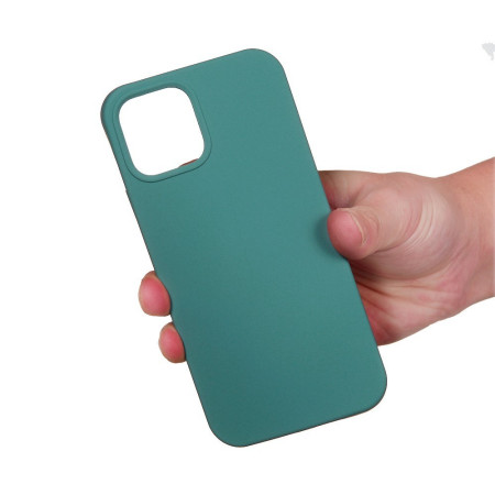 Husa protectie Flippy compatibila cu Huawei P40 Lite E Liquid Silicone Case Verde