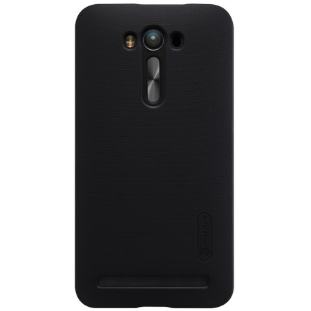 Husa Asus Zenfone 2 Laser Nillkin Frosted Shield Negru + Folie de protectie