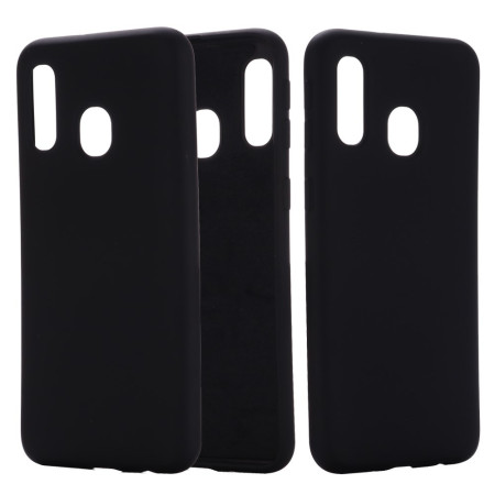 Husa protectie compatibila cu Samsung A20E Liquid Silicone Case Negru