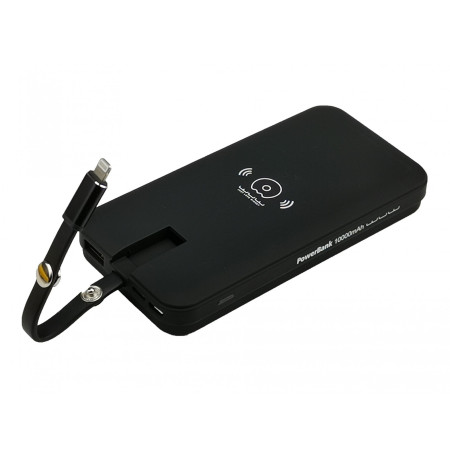 Acumulator extern WUW-JLW Power Bank 10000 mAh Wireless, Negru