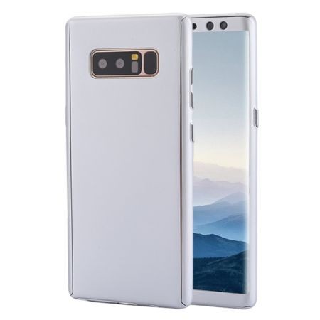 Husa Samsung Galaxy Note 8 Full Cover 360 Argintiu + Folie de protectie