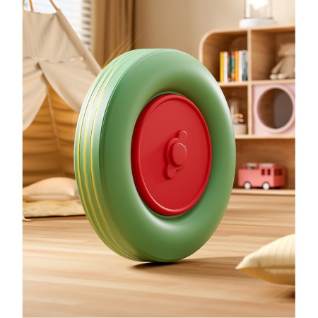 Masinuta Ride-On Flippy, cu Sistem Anti-Rasturnare, Claxon pe Volan, 1-6 Ani, 60 x 28 x 34 cm, Alb-Verde