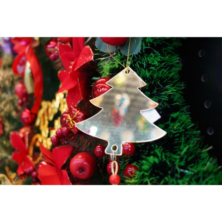 Ornament brad, Flippy, Brad, Auriu, Lucios, 8*25CM, Acril, Interior/ Exterior