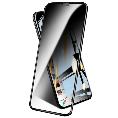 Folie de Sticla Securizata pentru Apple iPhone 15 Plus, Flippy, Privacy Diamond, Vizibilitate HD, Protectie Completa 9D, Anti-Static ESD, Protectie Confidentialitate, Negru