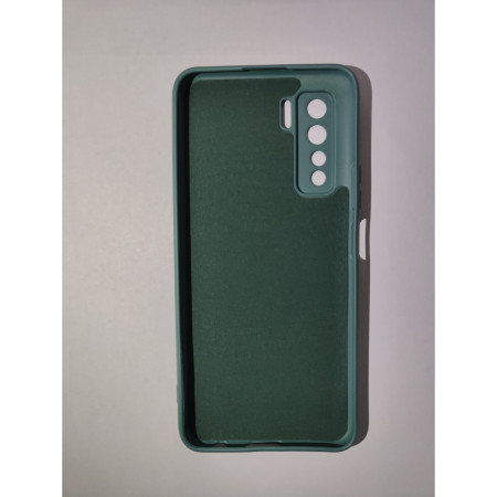 Husa protectie Flippy compatibila cu Huawei P40 Lite 5G Liquid Silicone Case Verde