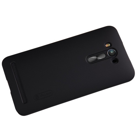 Husa Asus Zenfone 2 Laser Nillkin Frosted Shield Negru + Folie de protectie