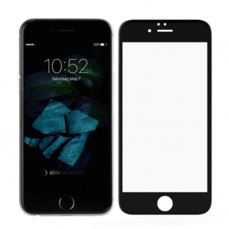 Folie Sticla Apple iPhone 6 Plus Full Face Negru