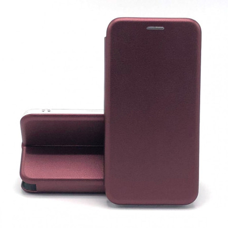 Husa de protectie Flippy compatibila cu Samsung Galaxy A11 Magnet Book Case Bordeaux