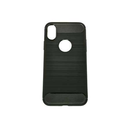 Husa Apple iPhone X Tpu, carbon, Negru