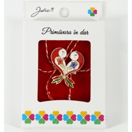 Martisor Brosa Mica in Cutie, Dimensiune Brosa 2.5-3 cm, Material Metal, Model Vrabiute