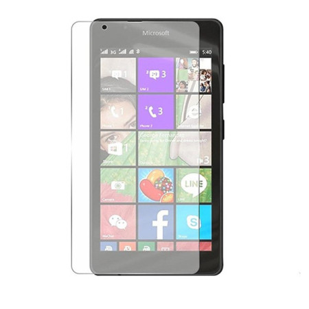 Folie Sticla Securizata Flippy, 9H, Transparenta HD, pentru Microsoft Lumia 540 Transparent