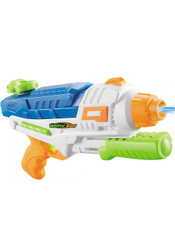 Pistol cu Apa pentru Copii, Rezervor, Pentru Piscina/Plaja, Flippy, 6ani+, Albastru/Multicolor, 1000ML, model 2