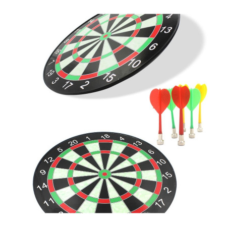 Set Joc Darts Flippy, 4 Sageti Incluse, Magnetic, Dimensiuni 28.6 x 28.6 cm, Design clasic, Multicolor