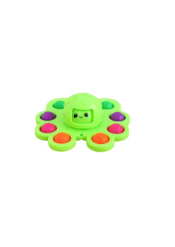 Jucarie Pop It, Flippy, Fidget Toy, Antistres, Senzoriala, Crab, Verde