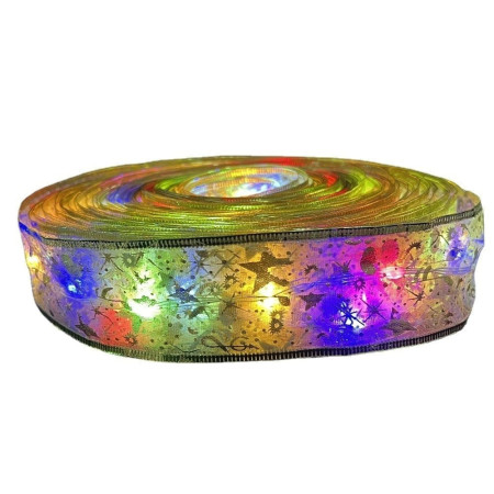 Panglică LED de Crăciun Flippy Aurie, lungime 10 m , 100 LED-uri, Multicolor