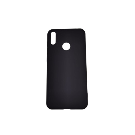 Husa protectie compatibila cu Huawei Y7 2019 Liquid Silicone Case Negru