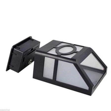 Lampa solara cu senzor Geometric, IP65, Lumina colorata, Flippy