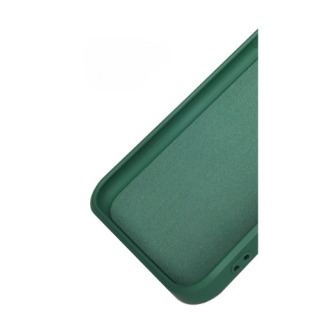 Husa pentru Samsung Galaxy S22, Flippy, Liquid Silicone, cu Microfibra pe interior, Protectie Antisoc, Verde inchis